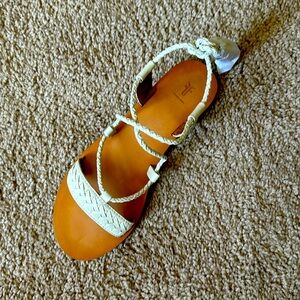 Frye white gladiator sandal - brand new in box